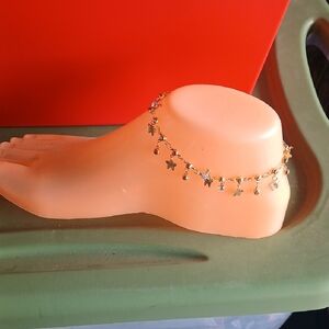 Gold Star Charm Anklet